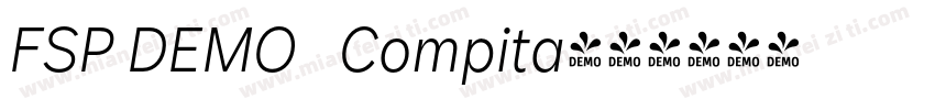FSP DEMO   Compita字体转换